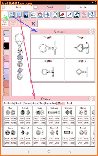 Beaded Bracelet Creator screenshot