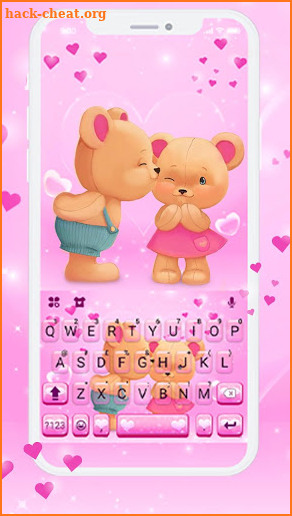 Bear Couple Keyboard Theme screenshot