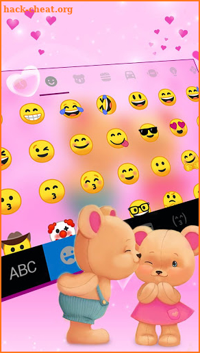 Bear Couple Keyboard Theme screenshot