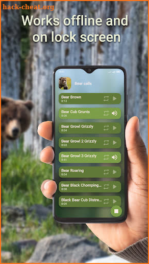 Bear hunting calls screenshot