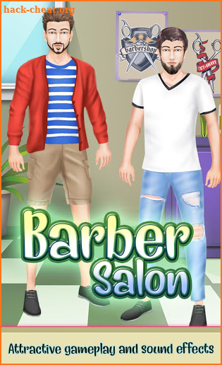 Beard Salon - Hair Cutting Game, Color by Number screenshot