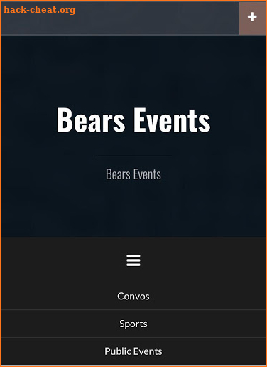 Bears Events screenshot