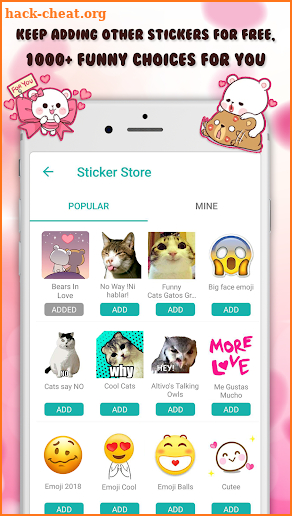 Bears In Love sticker  Packs For WhatsApp screenshot