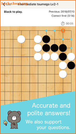 BearTsumego - Play Go life & death problem screenshot