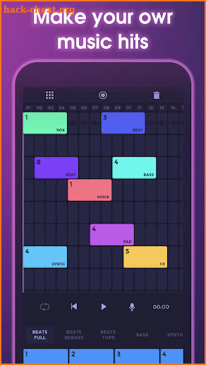 Beat layers - Mobile studio screenshot