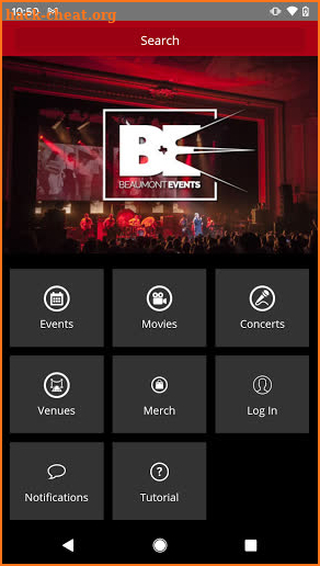 Beaumont Events screenshot