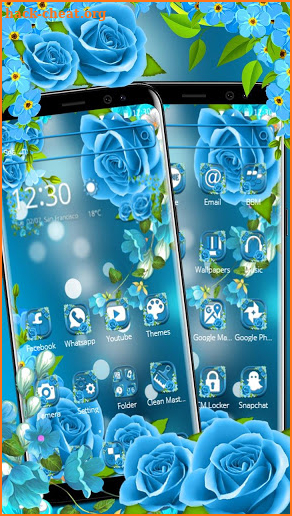 Beautiful Blue Rose. screenshot