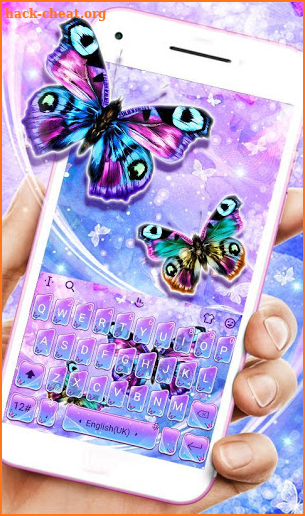 Beautiful Butterfly Keyboard Theme screenshot