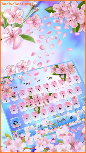Beautiful Cherry Blossom Keyboard Theme screenshot
