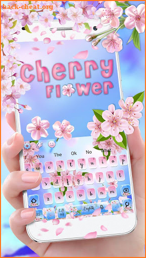 Beautiful Cherry Blossom Keyboard Theme screenshot