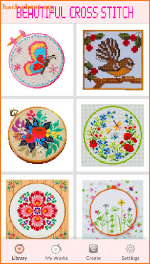 Beautiful Cross Stitch Picture Color By Number screenshot