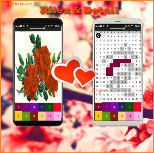 Beautiful flowers Pixel Art Coloring By Number screenshot