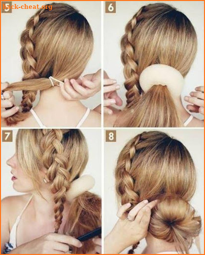 Beautiful Hairstyle Turorial : Step By Step screenshot