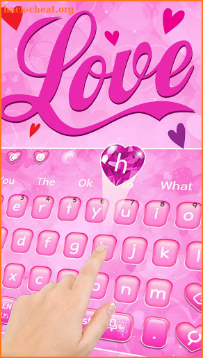 Beautiful Love Heart Keyboard Theme💘 screenshot