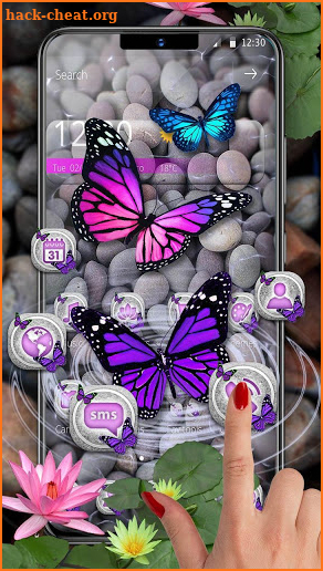Beautiful Nature Butterfly Parallax Theme screenshot