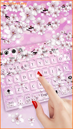Beautiful Pink Cherry keyboard screenshot