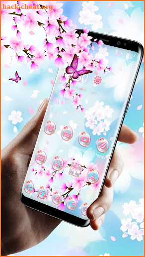 Beautiful Pink Sakura Theme🌸 screenshot