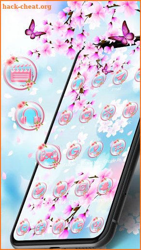 Beautiful Pink Sakura Theme🌸 screenshot