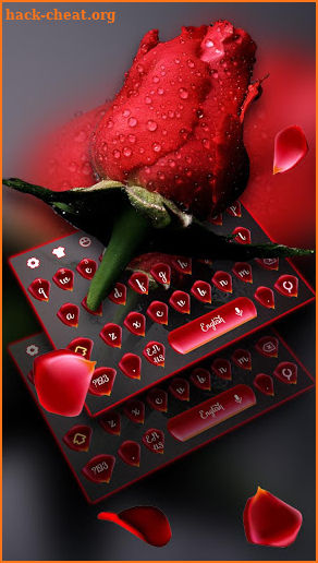 Beautiful Red Rose Keyboard screenshot