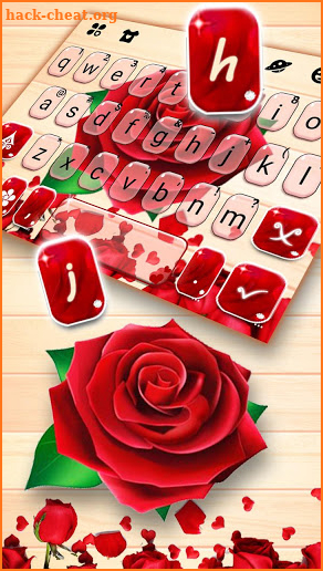 Beautiful Rose Keyboard Theme screenshot