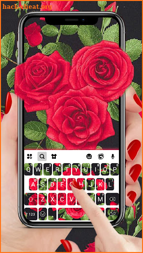 Beautiful Roses Keyboard Theme screenshot
