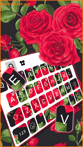 Beautiful Roses Keyboard Theme screenshot