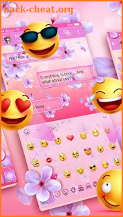Beautiful SMS Keyboard Themes 2018 screenshot