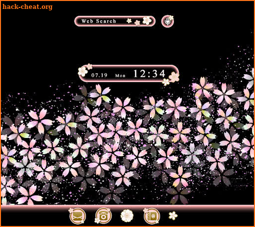 Beautiful Wallpaper Cherry Blossom Blizzard Theme screenshot