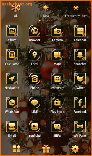 Beautiful Wallpaper Christmas Tree Theme screenshot