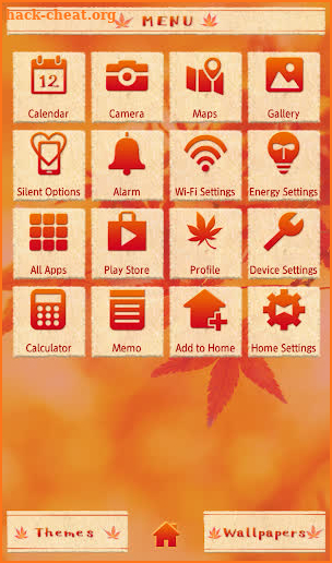 Beautiful Wallpaper Crimson Autumn Theme screenshot