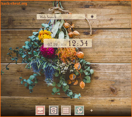 Beautiful Wallpaper Dried Flower Bouquet Theme screenshot