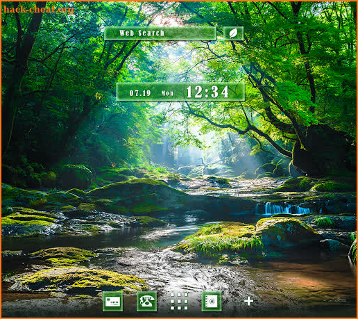 Beautiful Wallpaper Forest Creek Theme screenshot