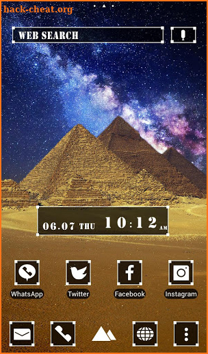 Beautiful Wallpaper Galaxy Pyramids Theme screenshot