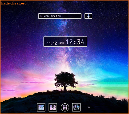 Beautiful Wallpaper Galaxy Tree Theme screenshot