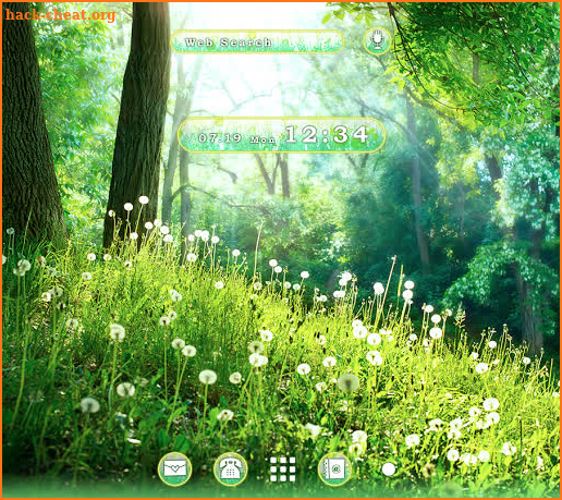 Beautiful Wallpaper Green Forest Theme screenshot