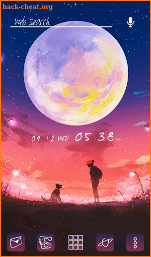Beautiful Wallpaper Moonlight Memory Theme screenshot