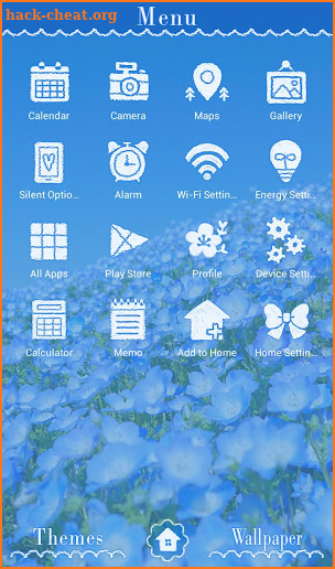 Beautiful Wallpaper Nemophila Field Theme screenshot