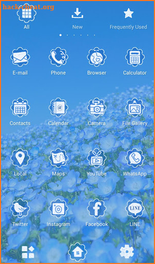 Beautiful Wallpaper Nemophila Field Theme screenshot