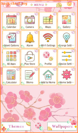 Beautiful Wallpaper New Year Plum Blossoms Theme screenshot