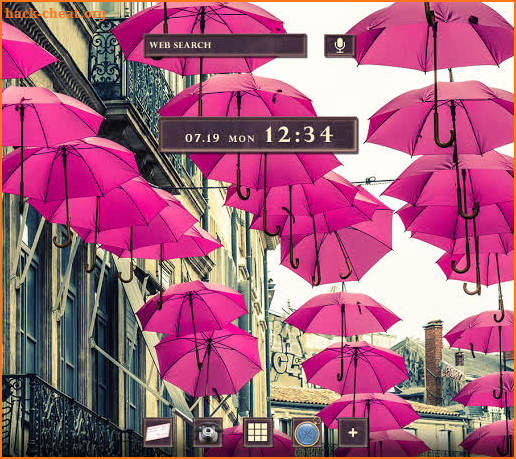 Beautiful Wallpaper Pink Umbrellas Theme screenshot