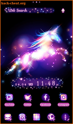 Beautiful Wallpaper Star Magic Unicorn Theme screenshot