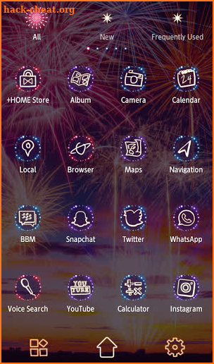 Beautiful Wallpaper Sundown Fireworks Theme screenshot