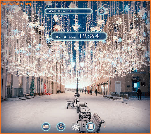 Beautiful Wallpaper Xmas Lights Theme screenshot