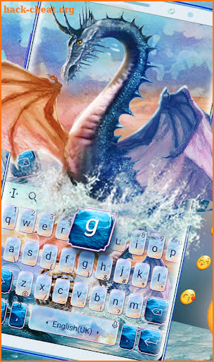 Beautiful Water Color Dragon Keyboard screenshot