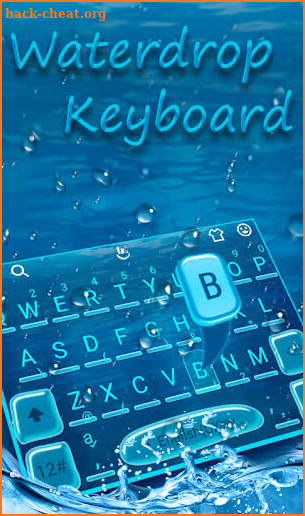 Beautiful Water Drop Keyboard Theme screenshot