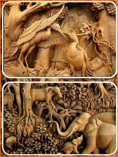 beautiful wood carving designs screenshot