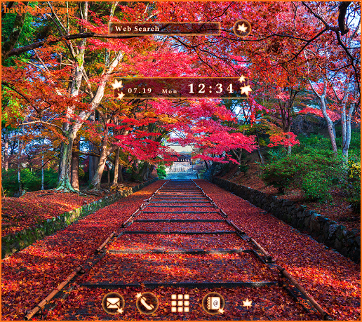 Beautiul Wallpaper Autumn Bishamondo Theme screenshot