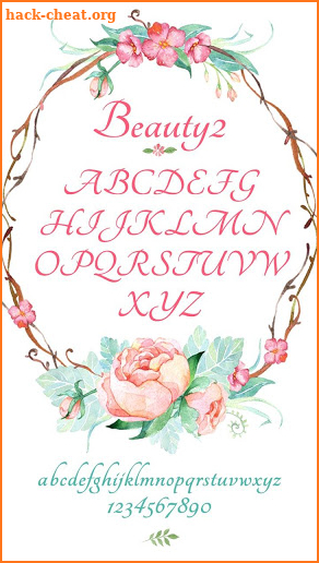 Beauty 2 Font for FlipFont , Cool Fonts Text Free screenshot