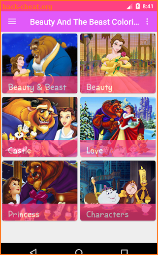 Beauty And The Beast Coloring Book screenshot