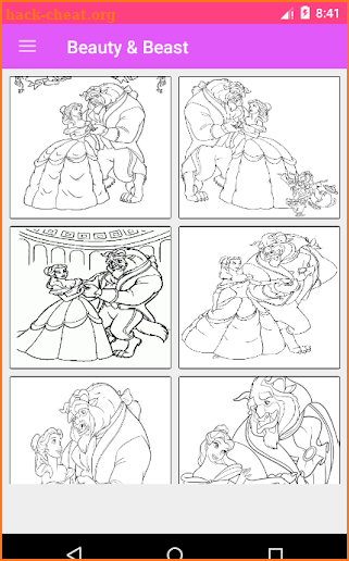 Beauty And The Beast Coloring Book screenshot